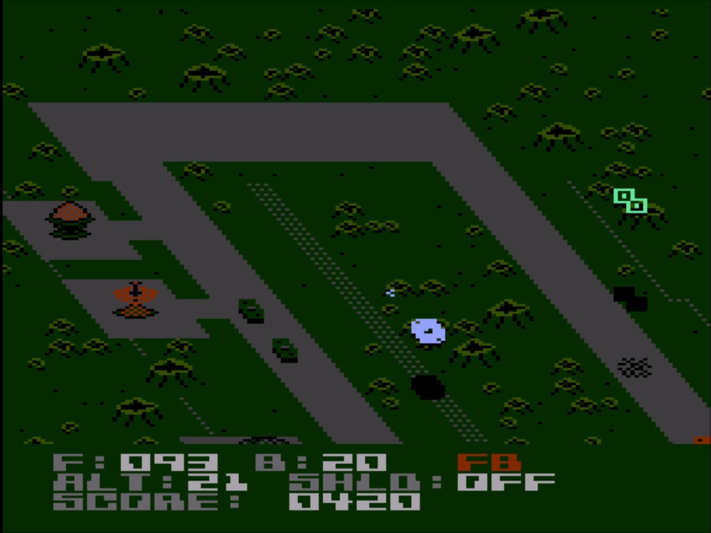 Gameplay of Blue Max 2001 for Atari 8 Bit